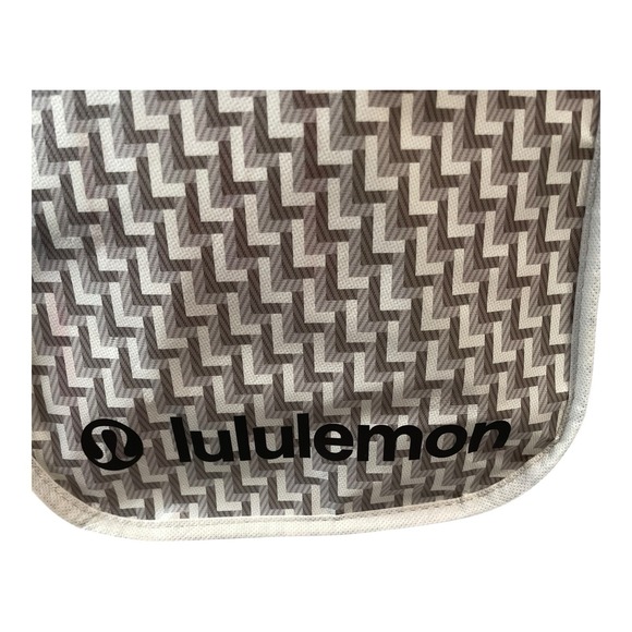 Lululemon Athletica Reusable Tote Bag Small Grey And Cream - Picture 4 of 9